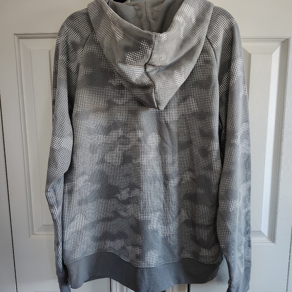 Version Quick Dri White Camo Men's Hoodie Zip Front L - Picture 4 of 9